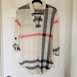 Faux Burberry tunic *NWOT*